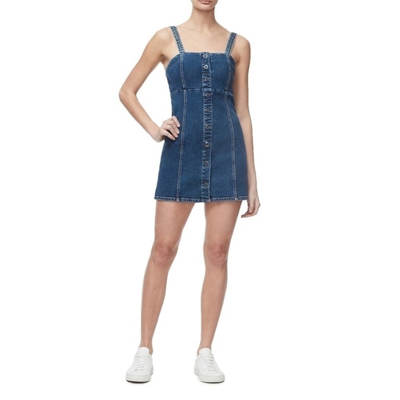 Good American Dresses & Skirts - NWT GOOD AMERICAN Denim Button Dress, Size 3